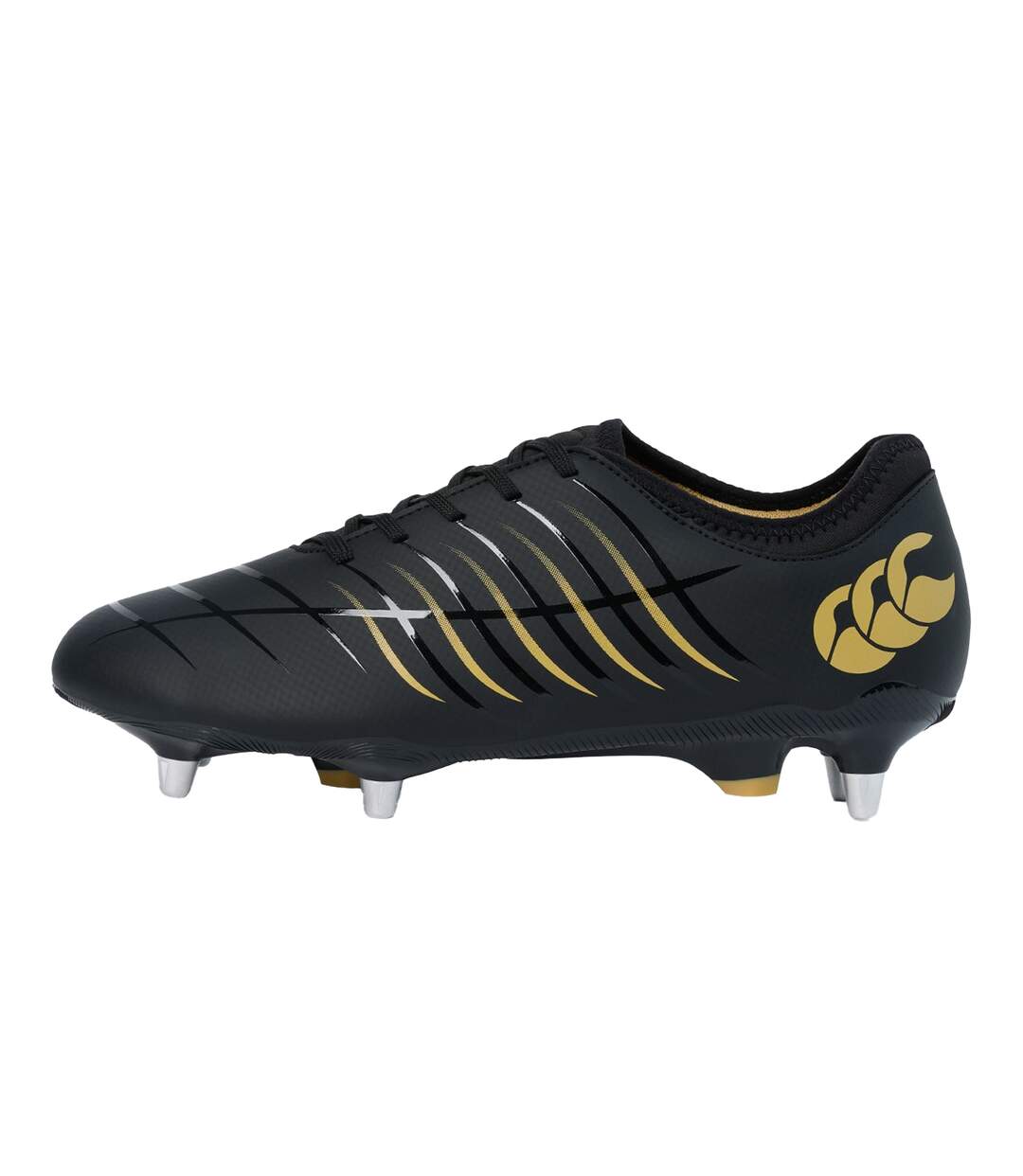 Unisex Adult Phoenix 2.0 Team Leather Soft Ground Rugby Boots Black Canterbury-3
