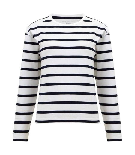 T-shirt Manches Longues Rallie Femme Blanc French Connection