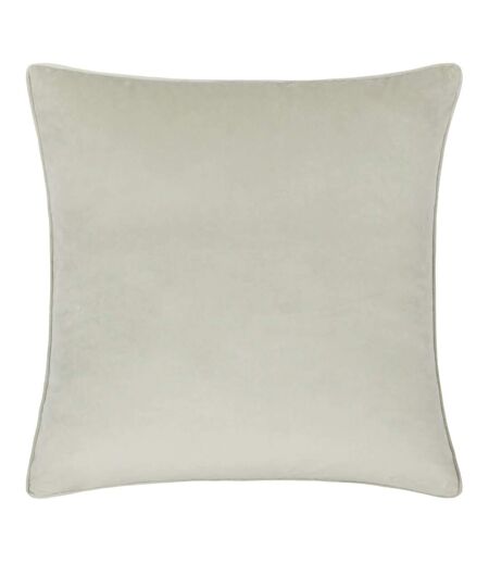 Wylder Piped Velvet Passion Flower Throw Pillow Cover (Peach/Vine Green) (50cm x 50cm)