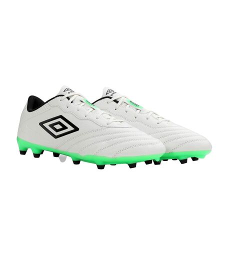 Umbro Mens Tocco III Club Leather Soccer Cleats (White/Black/Andean Toucan) - UTUO1734