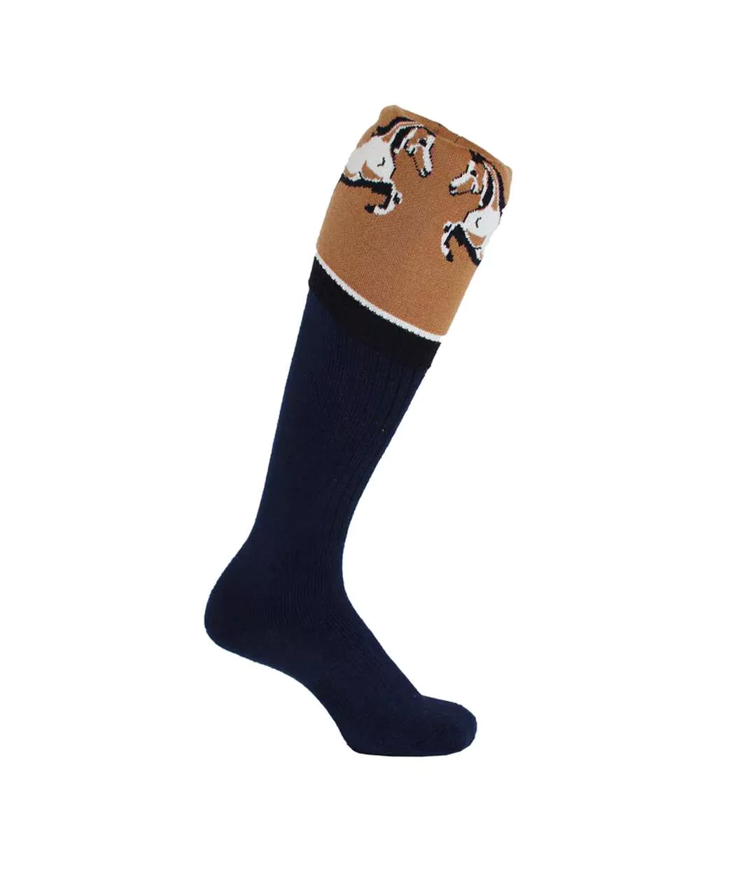 Chaussettes Pour Bottes Style Cheval Adulte Brun Clair Waring Brooke-2