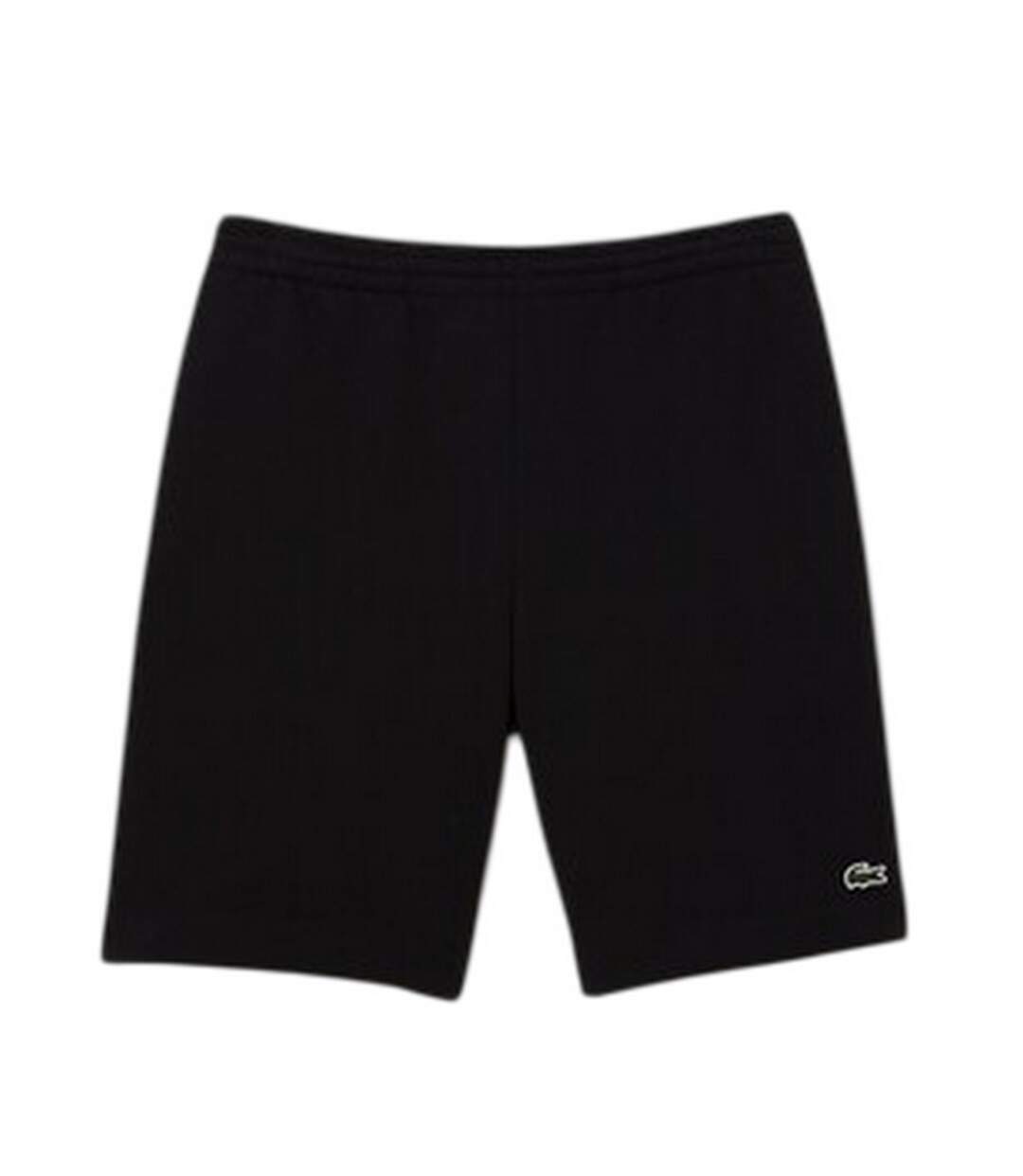 Mens Fleece Shorts Black Lacoste-1