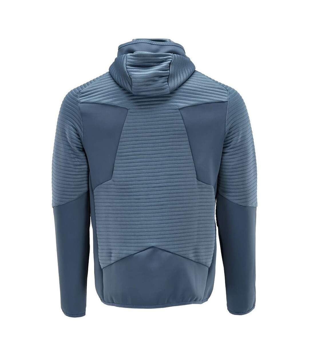 Mens Customised Hooded Fleece Jacket Stone Blue Mascot-2