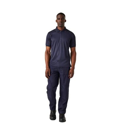 Mens Short-sleeved Polo Shirt Navy Seal Grey Regatta Professional