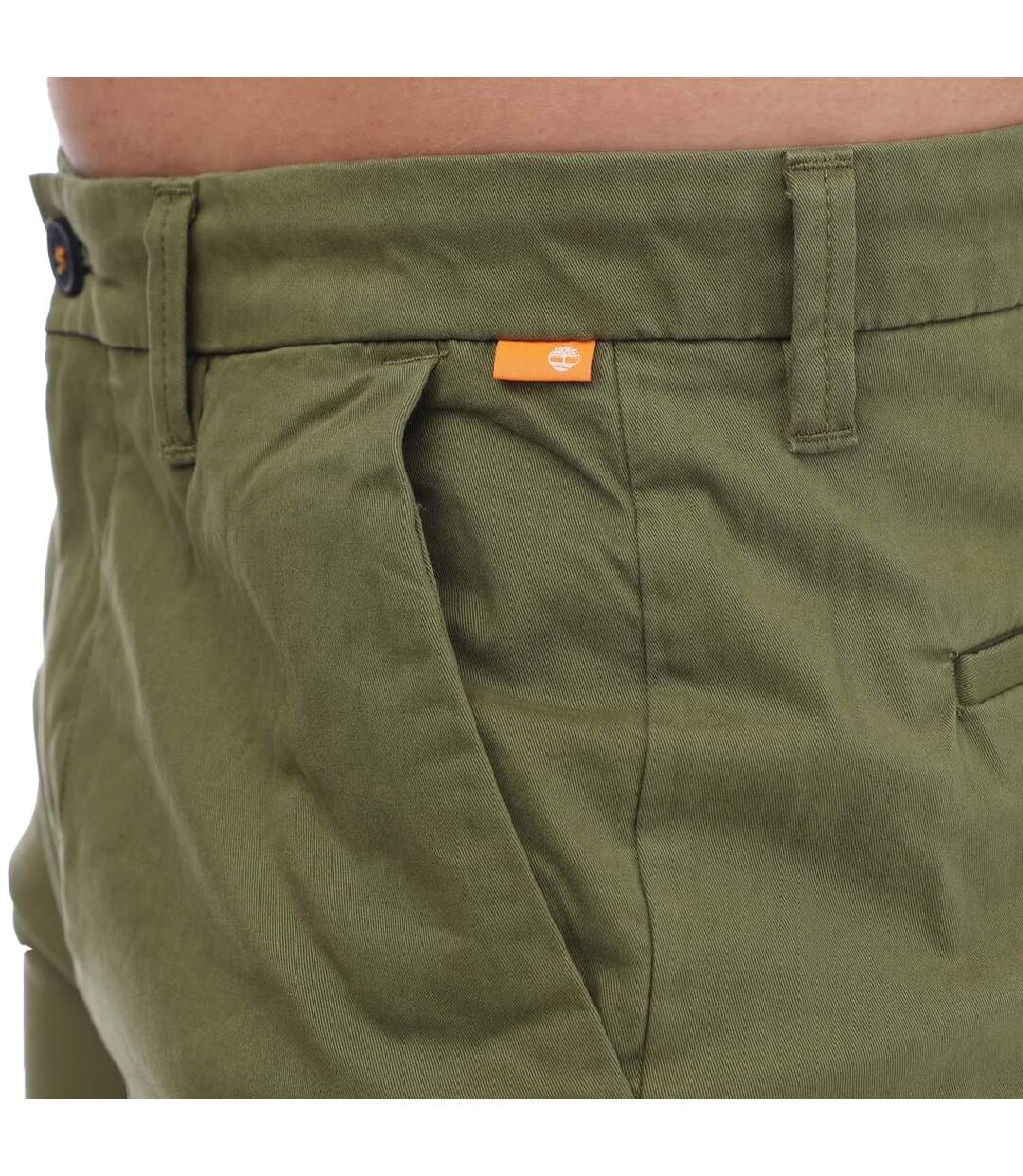 Short homme vert Timberland-3