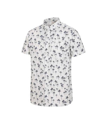 Mens Preston Illustration Palm Tree Shirt Off White Mountain Warehouse