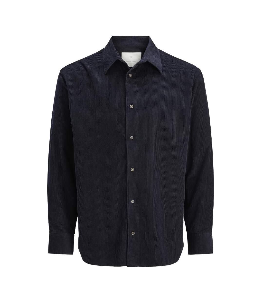 Chemise velours marine homme jack & jones cascot corduroy-1
