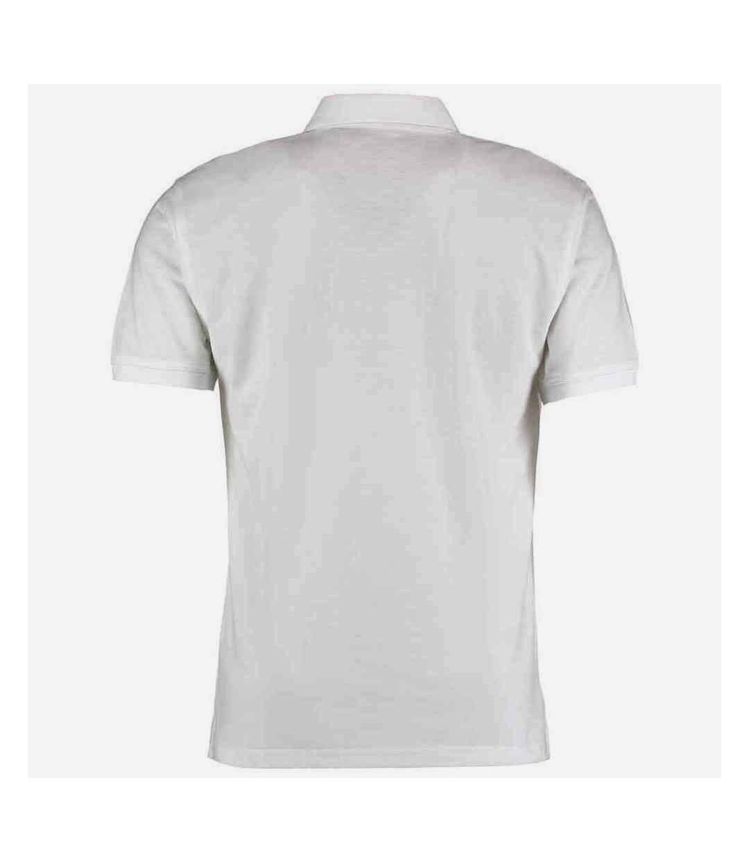 Polo klassic homme blanc Kustom Kit