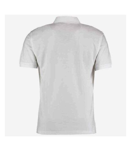 Polo klassic homme blanc Kustom Kit Kustom Kit