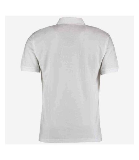 Polo klassic homme blanc Kustom Kit Kustom Kit