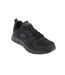 Mens track syntac coated leather trainers black Skechers-1