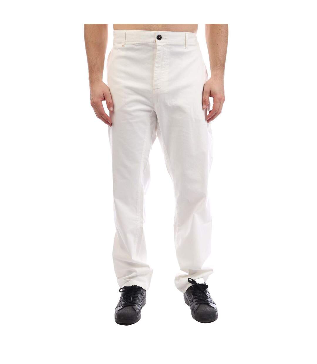 Mens Cotton Chinos Natural Boss-2