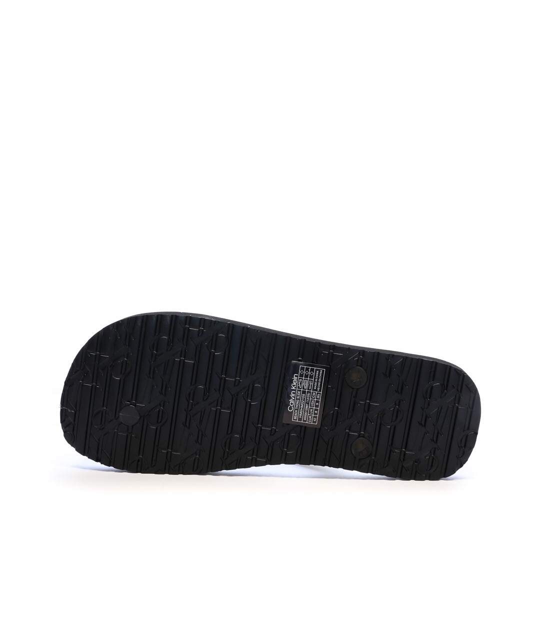 Tongs noires homme calvin klein jeans beach thong-2