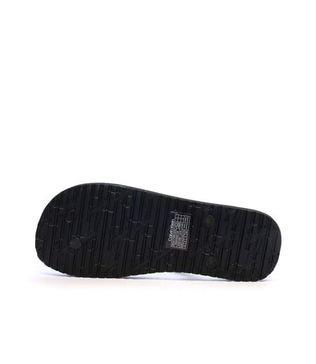 Tongs noires homme calvin klein jeans beach thong