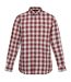 Mens lance checked shirt syrah red Regatta