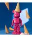Statuette Déco Ours Cornet Glace 39cm Fuchsia-4