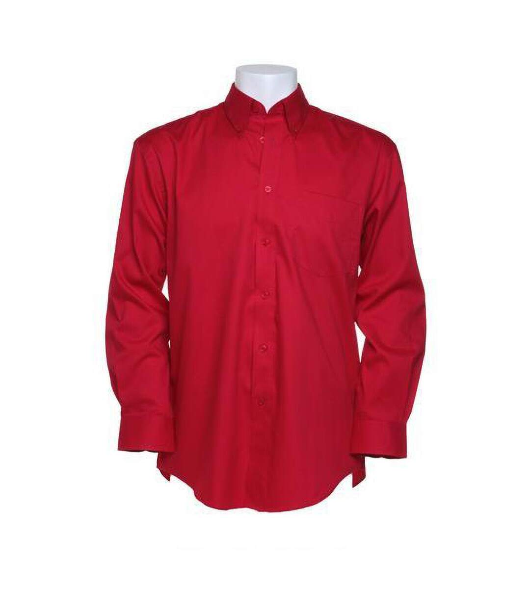 Kustom Kit Mens Long Sleeve Corporate Oxford Shirt (Red) - UTBC594