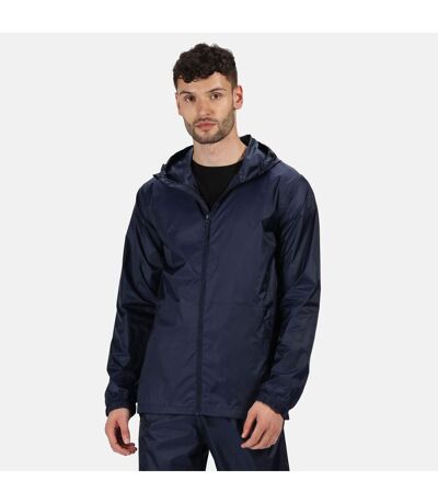 Regatta Pro Mens Packaway Waterproof Breathable Jacket (Navy) - UTPC2994