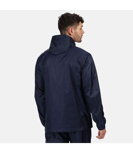 Regatta Pro Mens Packaway Waterproof Breathable Jacket (Navy)