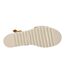 Womens/ladies Diana Suede Wedge Sandals Dark Beige Toms-4