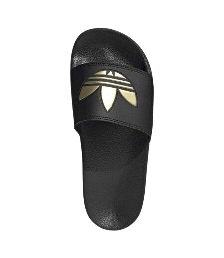 Womens/ladies Adilette Lite Trefoil Regular Slides Core Black Adidas