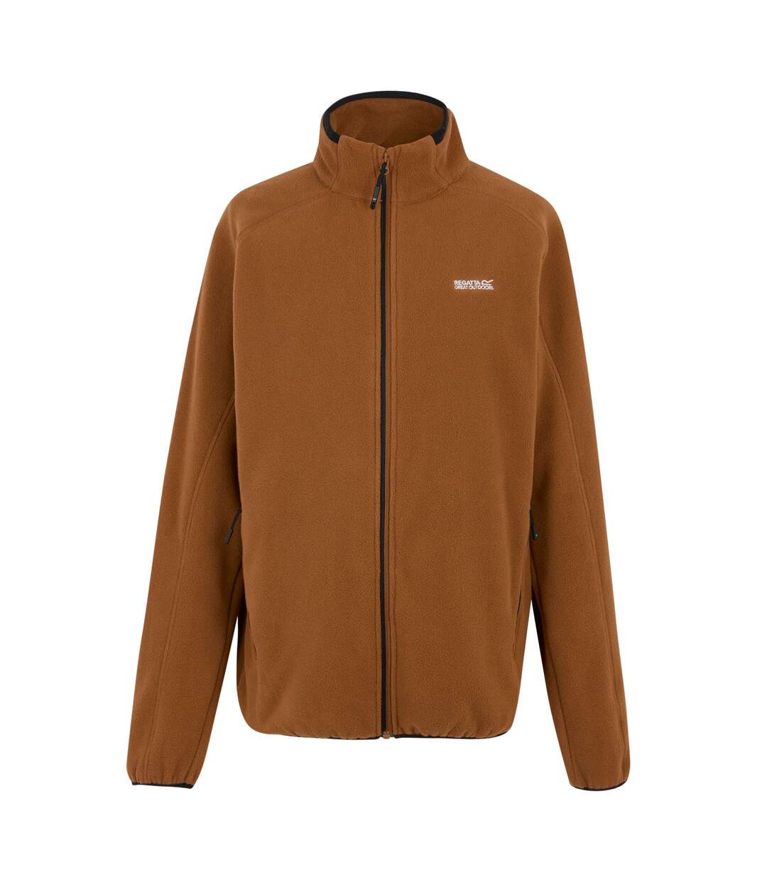 Mens Hadfield Full Zip Fleece Jacket Nut Brown Regatta-1