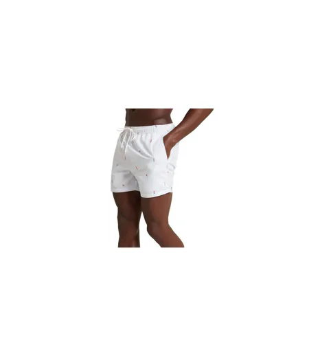 Mens Sailboat Relaxed Fit Swim Shorts Blue Ted Baker
