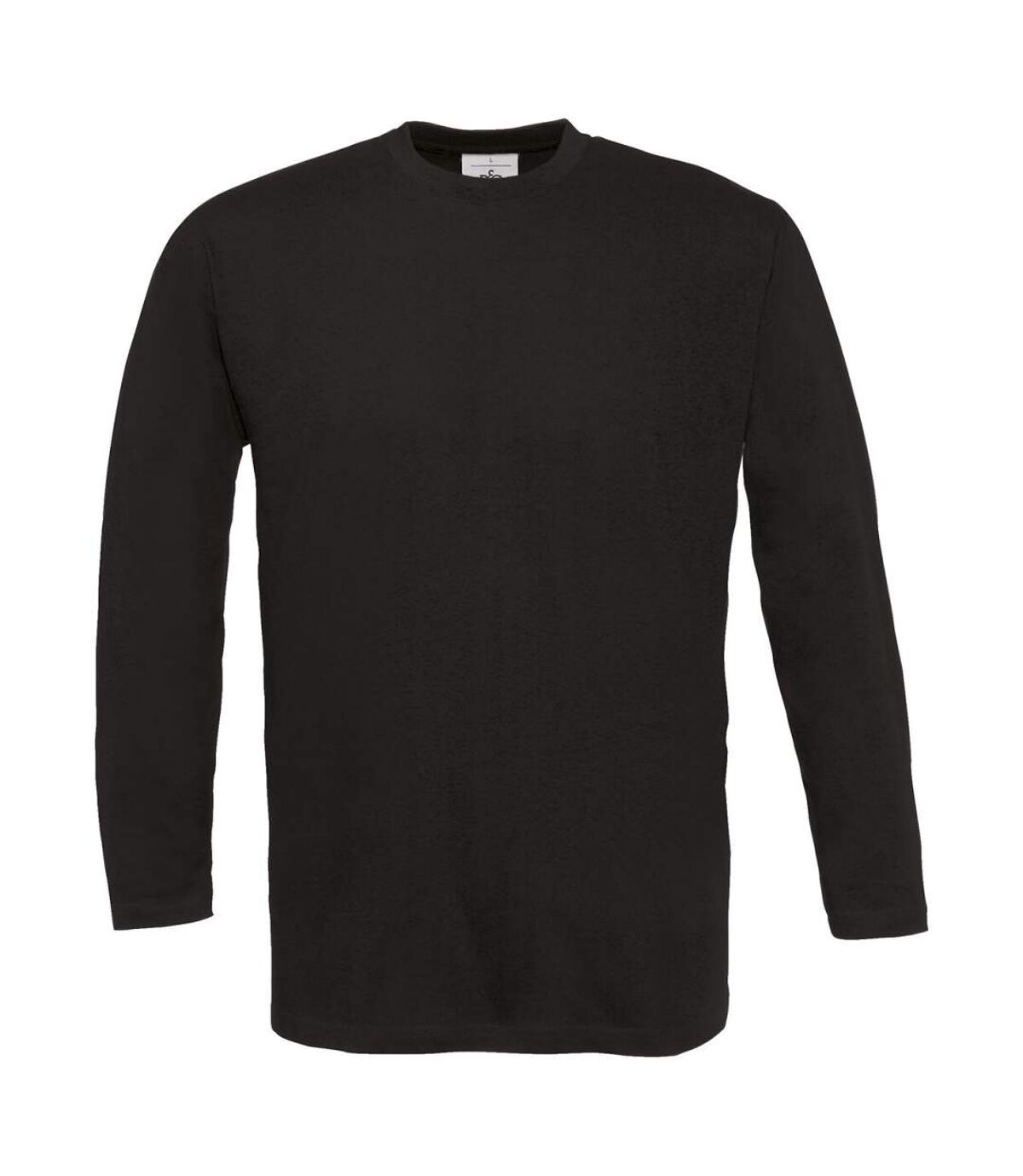 T-shirt manches longues homme - col rond - E190LSL - noir