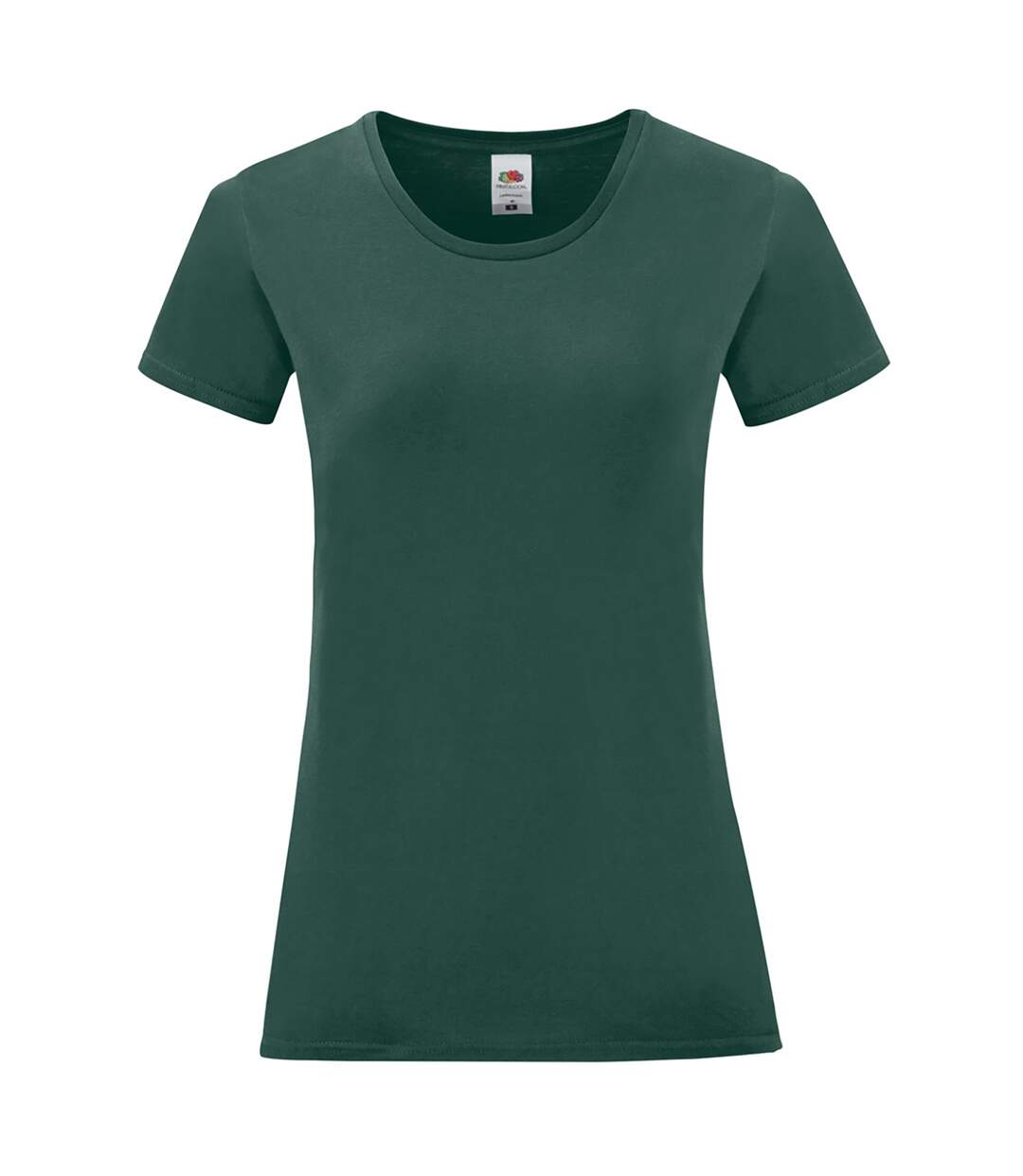 T-shirt manches courtes iconic femme vert foncé Fruit of the Loom