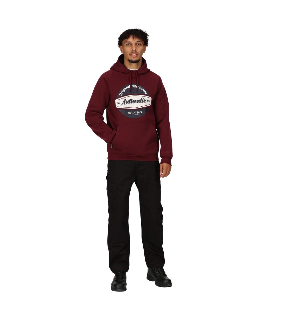 Mens original hoodie burgundy Regatta-4