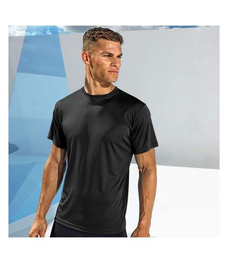 Tri Dri Mens Short Sleeve Lightweight Fitness T-Shirt (Black)