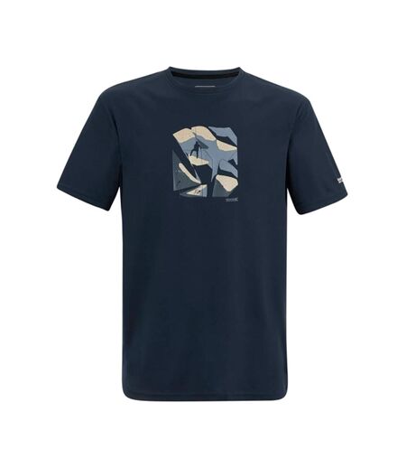 T-shirt Motif/style Grimpeur Fingal Homme Bleu Marine Regatta