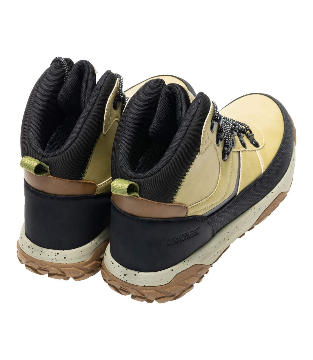 Chaussures Montantes De Marche Renford Homme Kaki Désert Noir Regatta-2