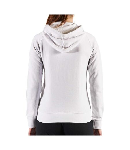 Sweat à Capuche Blanc Femme Kappa Belle Slim - L