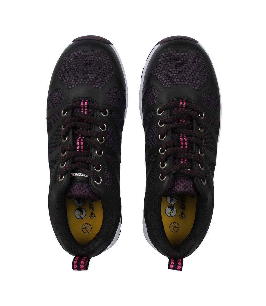 Womens/ladies Reno Memory Foam Safety Shoes Black Dunlop-4