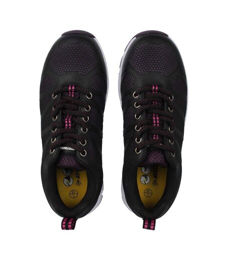 Womens/ladies Reno Memory Foam Safety Shoes Black Dunlop