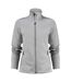 Womens/ladies Powerslide Zipped Sweat Jacket Grey Melange Printer RED-2