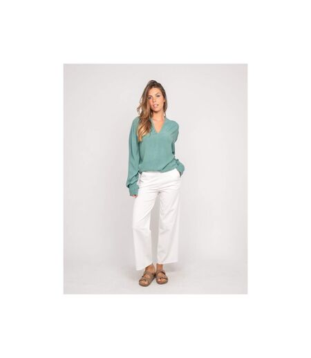 Blouse col v lurex OZAME - Dona X Lisa
