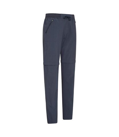 Womens/ladies Explorer Zip-off Hiking Trousers Navy Mountain Warehouse