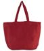 sac en toile fourre tout avec doublure intérieure - KI0231 - rouge carmin délavé