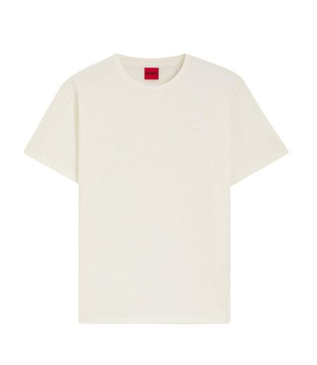 T-shirt Motif/style Uni Damacia Femme Crème Hugo