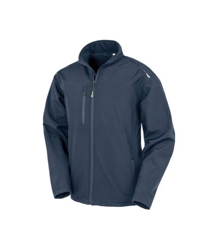 Result Genuine Recycled Mens Printable 3 Layer Soft Shell Jacket (Navy) - UTBC4886