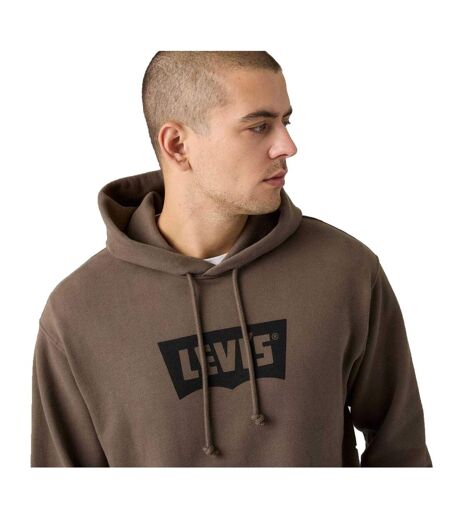 Sweat À Capuche Motif/style Aile De Chauve-souris Et Logo Homme Marron Levis