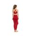 Womens/ladies arya pocket leggings red Lookus