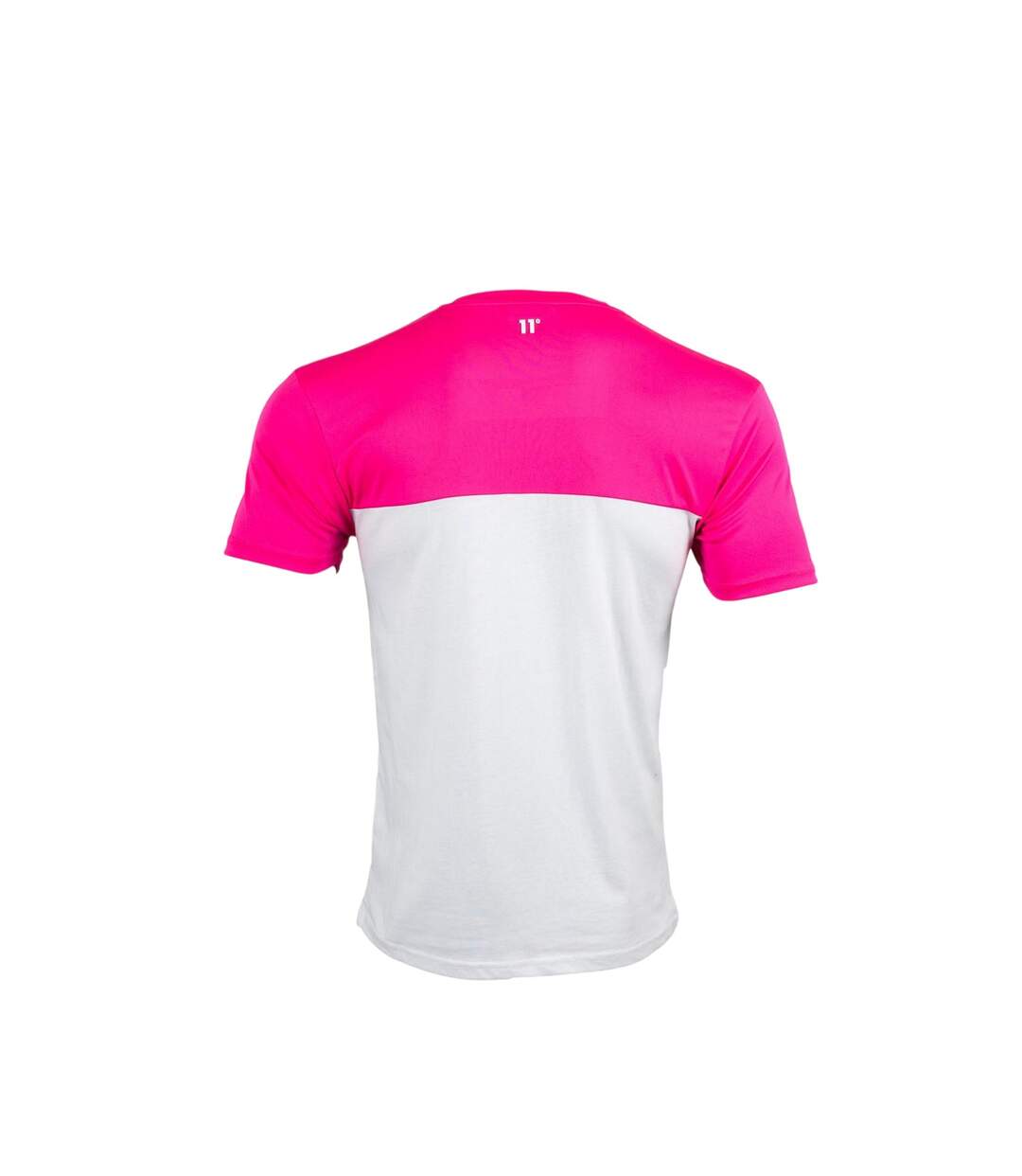 T-shirt Manches Courtes Homme Rose Blanc Imprimé 11 Degrees-2