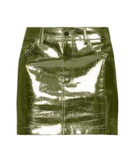 Mini Jupe Motif/style Métallisé Femme Vert AmyLynn