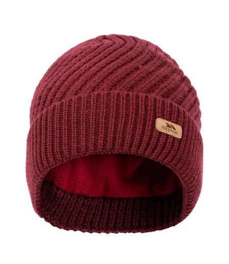 Womens/ladies twisted knitted beanie dark cherry Trespass