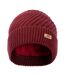 Womens/ladies twisted knitted beanie dark cherry Trespass