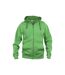 Clique Mens Basic Full Zip Hoodie (Apple Green) - UTUB102