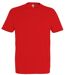 T-shirt manches courtes - Mixte - 11500 - rouge hibiscus